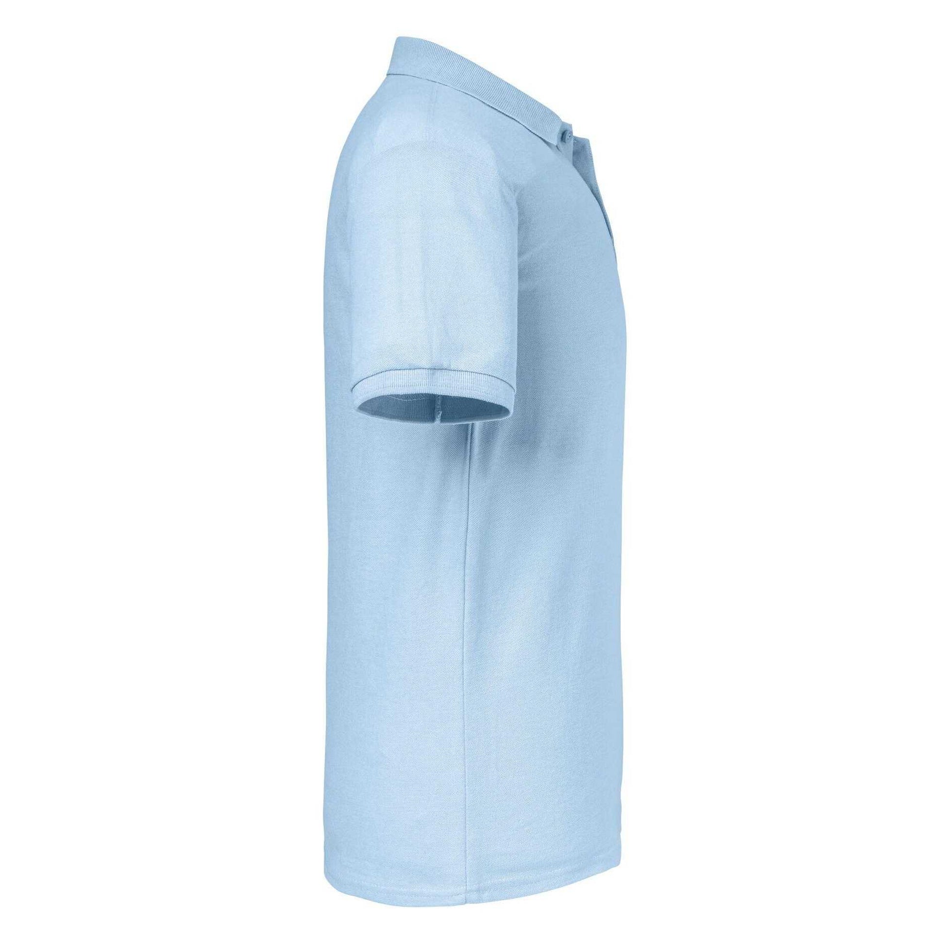 Sky Blue - Side - Russell Mens Authentic Eco Polo Shirt