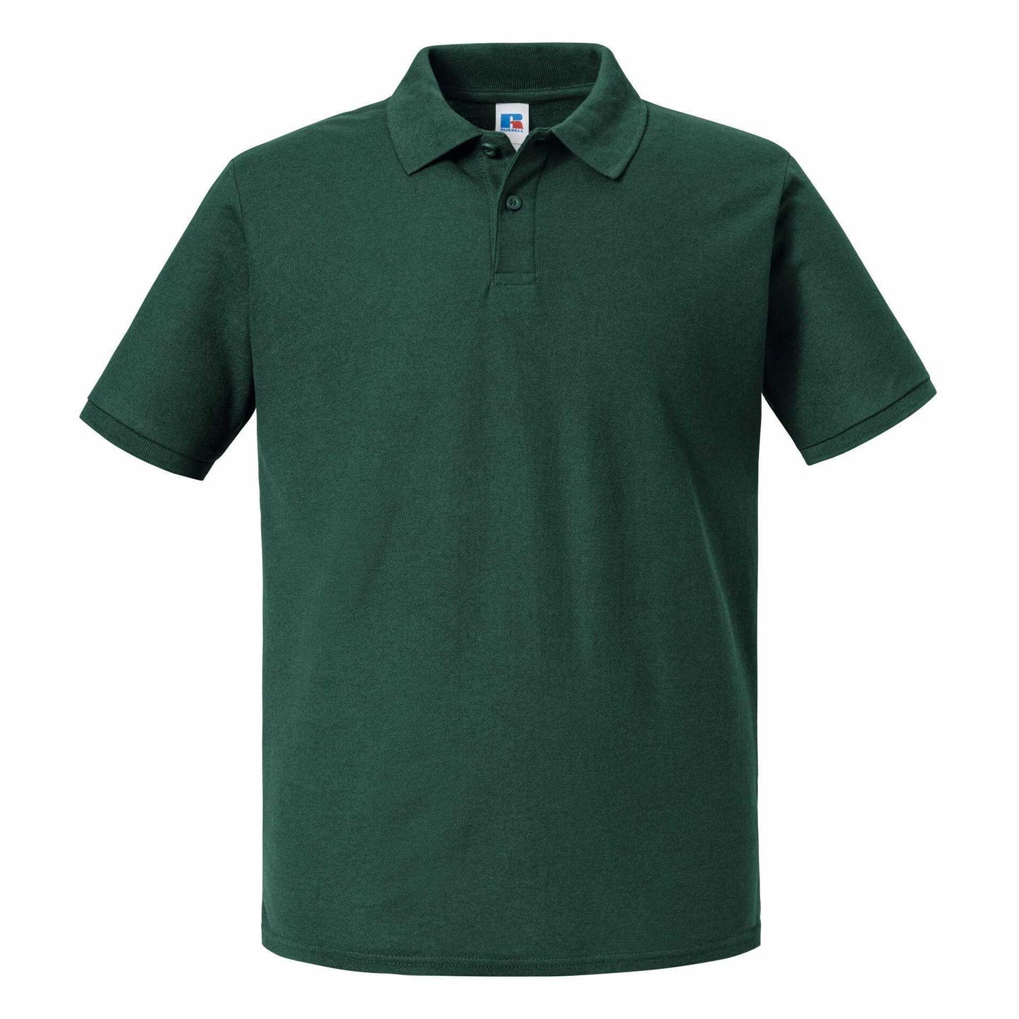 Bottle Green - Front - Russell Mens Authentic Eco Polo Shirt