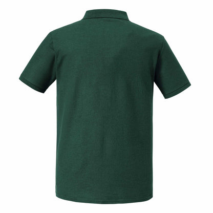 Bottle Green - Back - Russell Mens Authentic Eco Polo Shirt