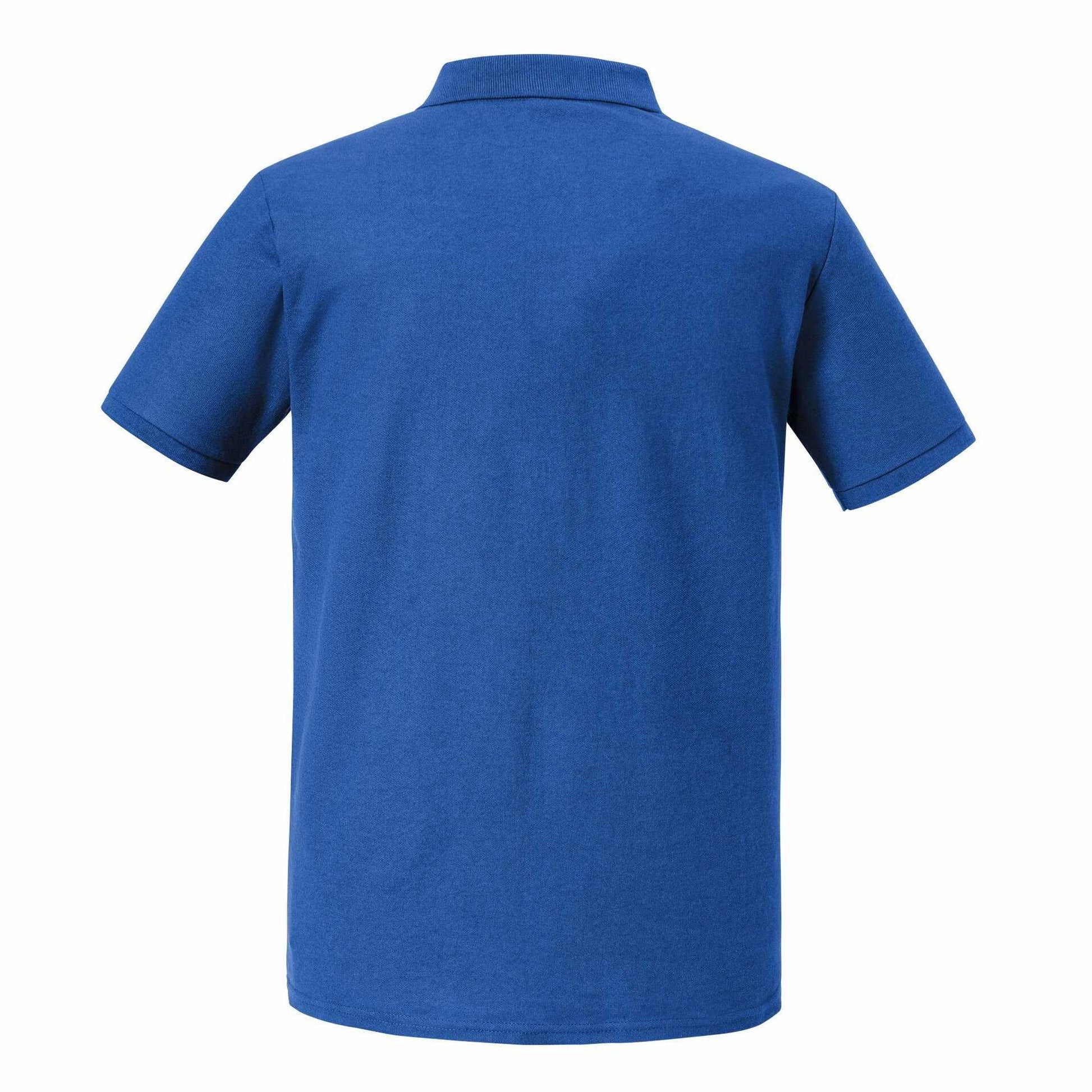 Bright Royal - Back - Russell Mens Authentic Eco Polo Shirt