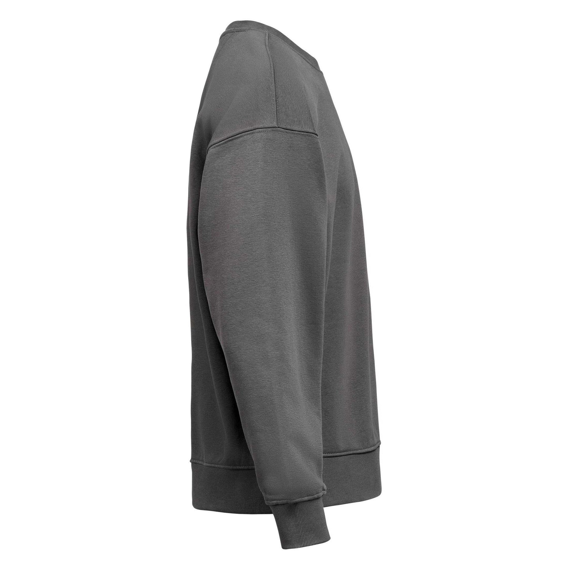 Charcoal - Side - Untagged Movement Mens Crew Neck Loose Fit Sweatshirt