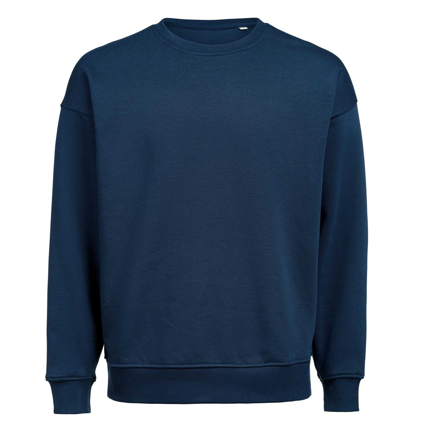 Navy - Front - Untagged Movement Mens Crew Neck Loose Fit Sweatshirt