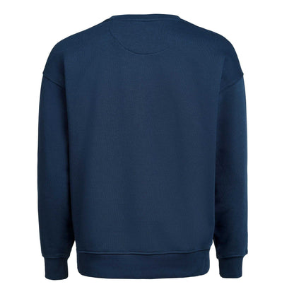 Navy - Back - Untagged Movement Mens Crew Neck Loose Fit Sweatshirt