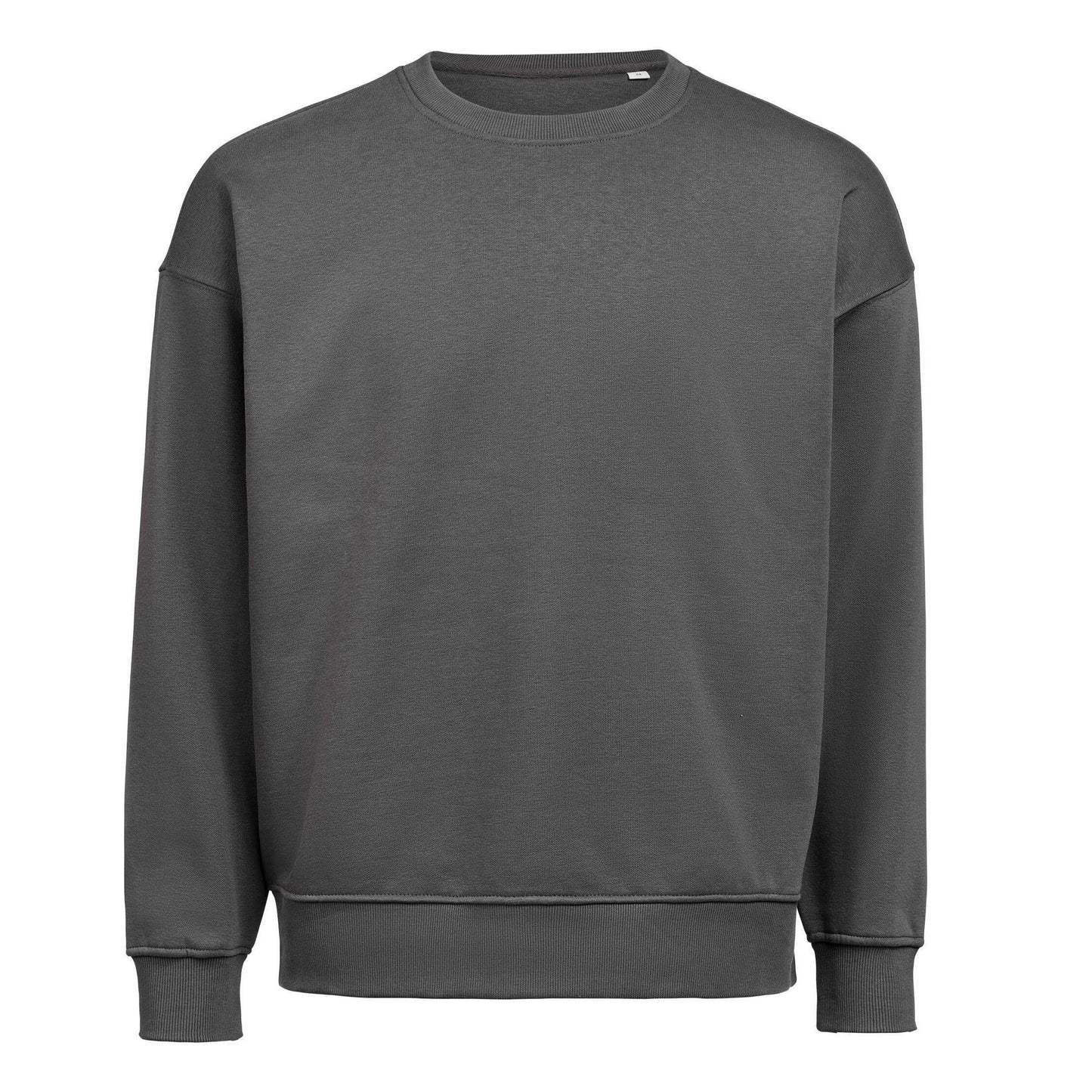 Charcoal - Front - Untagged Movement Mens Crew Neck Loose Fit Sweatshirt