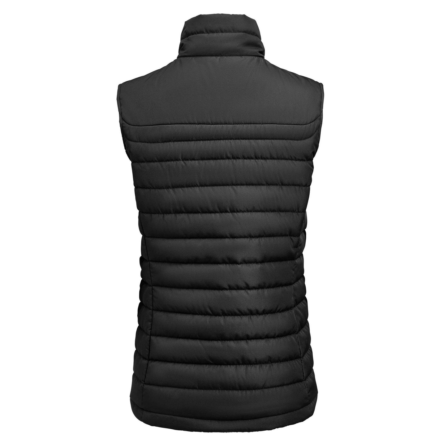 Black - Back - James Harvest Womens-Ladies Arches Padded Bust Gilet