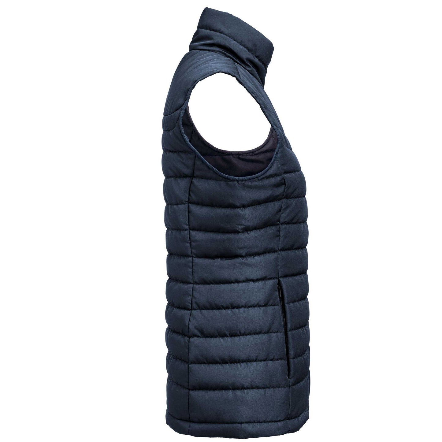 Navy - Lifestyle - James Harvest Womens-Ladies Arches Padded Bust Gilet
