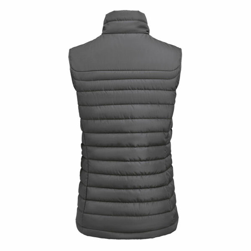 Steel Grey - Back - James Harvest Womens-Ladies Arches Padded Bust Gilet
