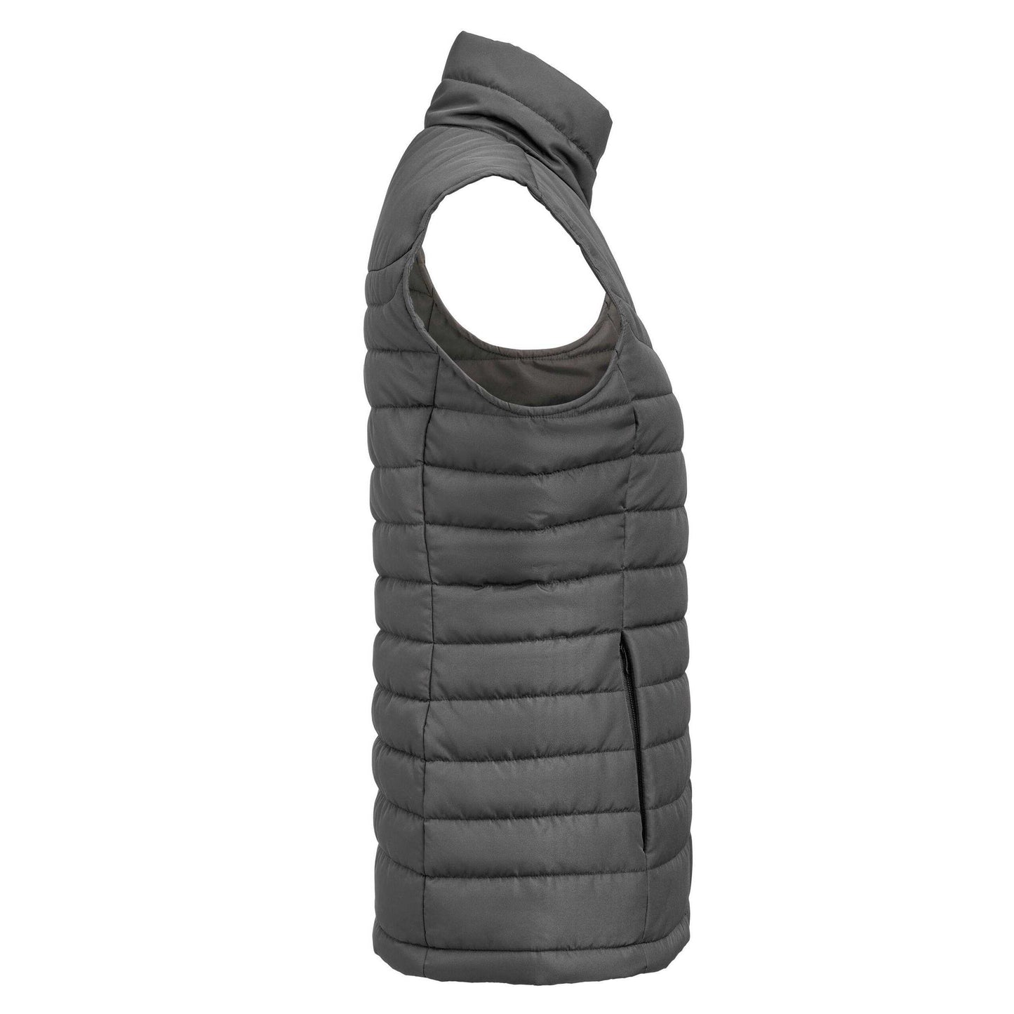 Steel Grey - Lifestyle - James Harvest Womens-Ladies Arches Padded Bust Gilet