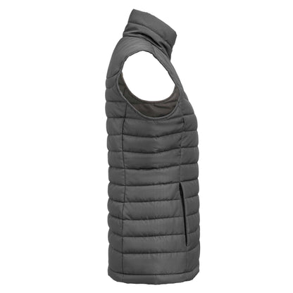 Steel Grey - Lifestyle - James Harvest Womens-Ladies Arches Padded Bust Gilet