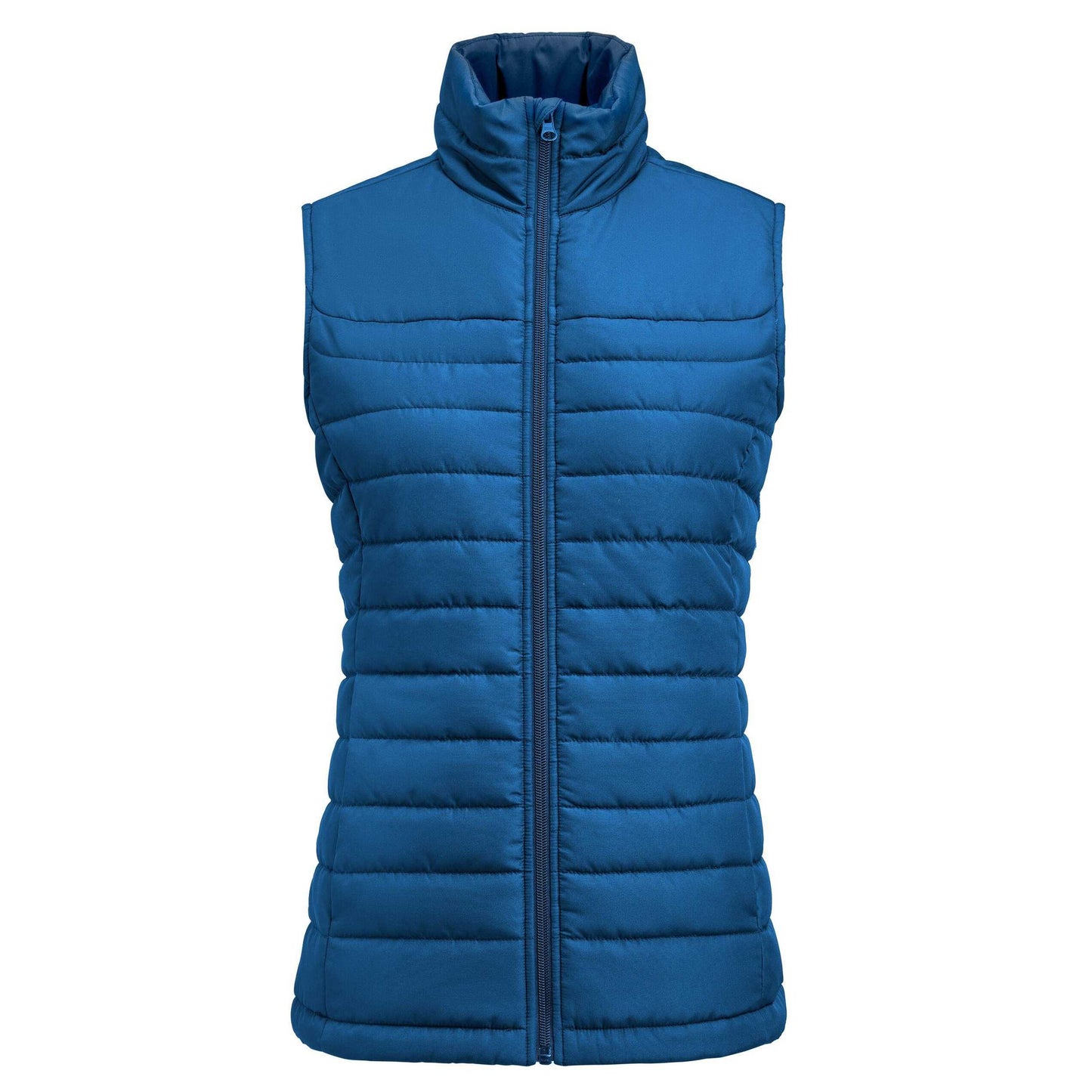 Blue - Front - James Harvest Womens-Ladies Arches Padded Bust Gilet