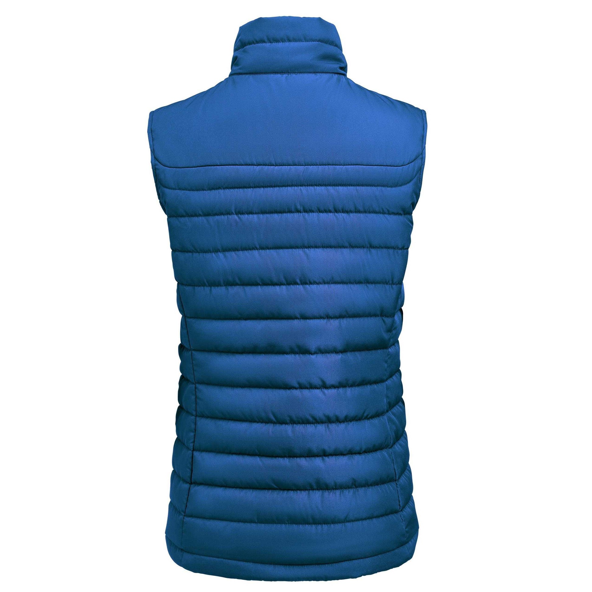 Blue - Back - James Harvest Womens-Ladies Arches Padded Bust Gilet