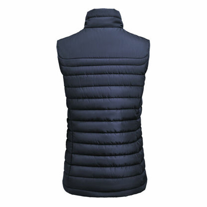 Navy - Back - James Harvest Womens-Ladies Arches Padded Bust Gilet