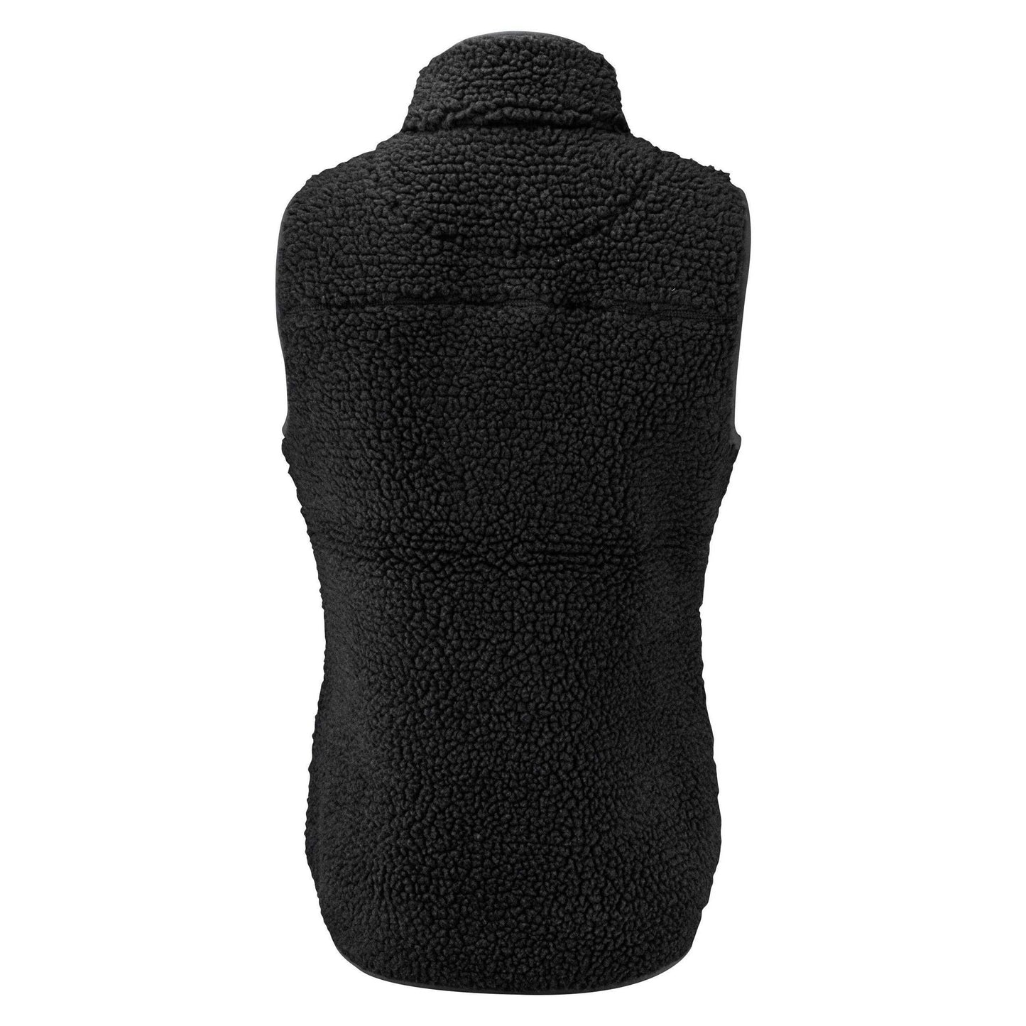 Black - Back - James Harvest Womens-Ladies Kingsley Sherpa Fleece Gilet