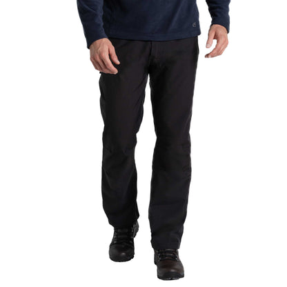 Black - Side - Craghoppers Expert Mens Scrim Lined Work Trousers