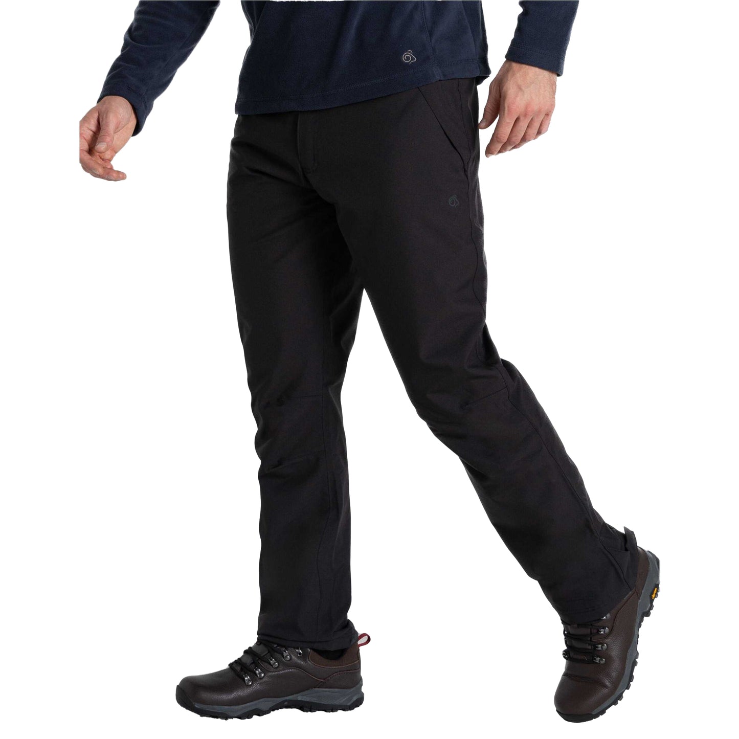 Black - Lifestyle - Craghoppers Expert Mens Scrim Lined Work Trousers