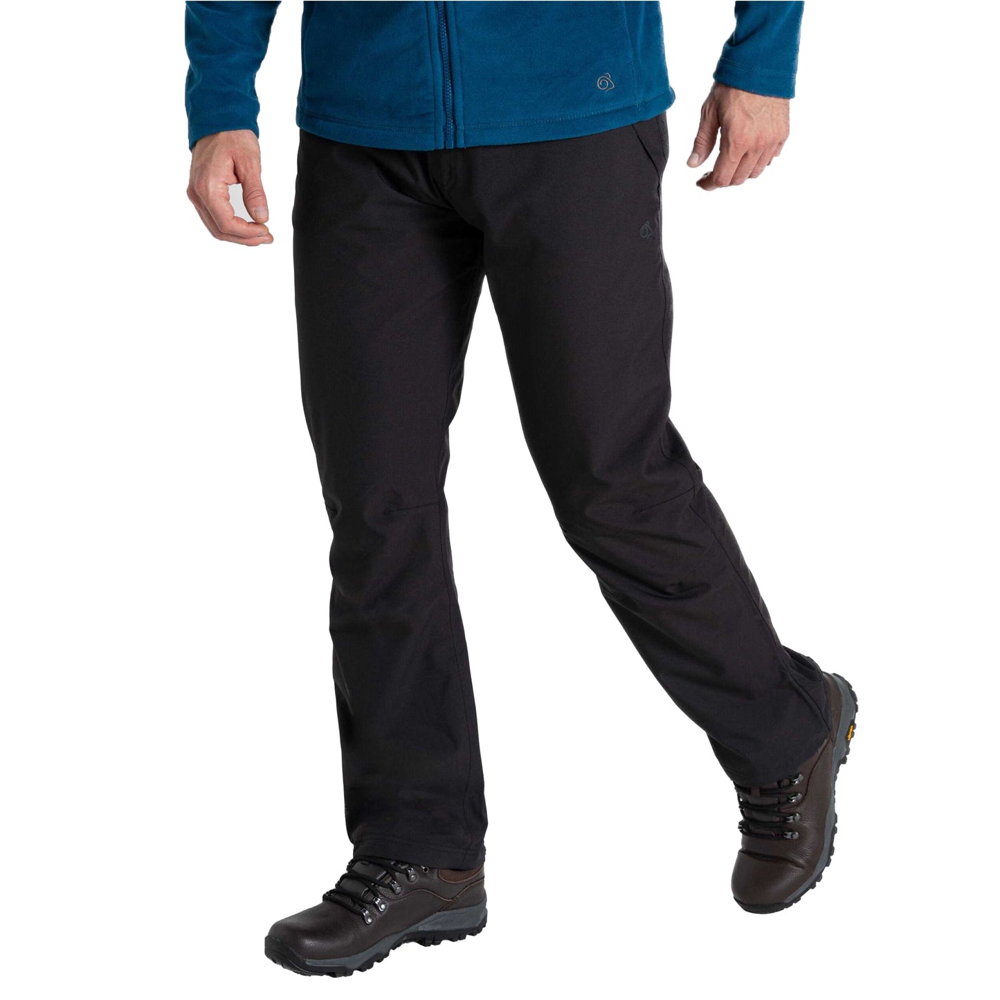 Dark Navy - Side - Craghoppers Expert Mens Scrim Lined Work Trousers