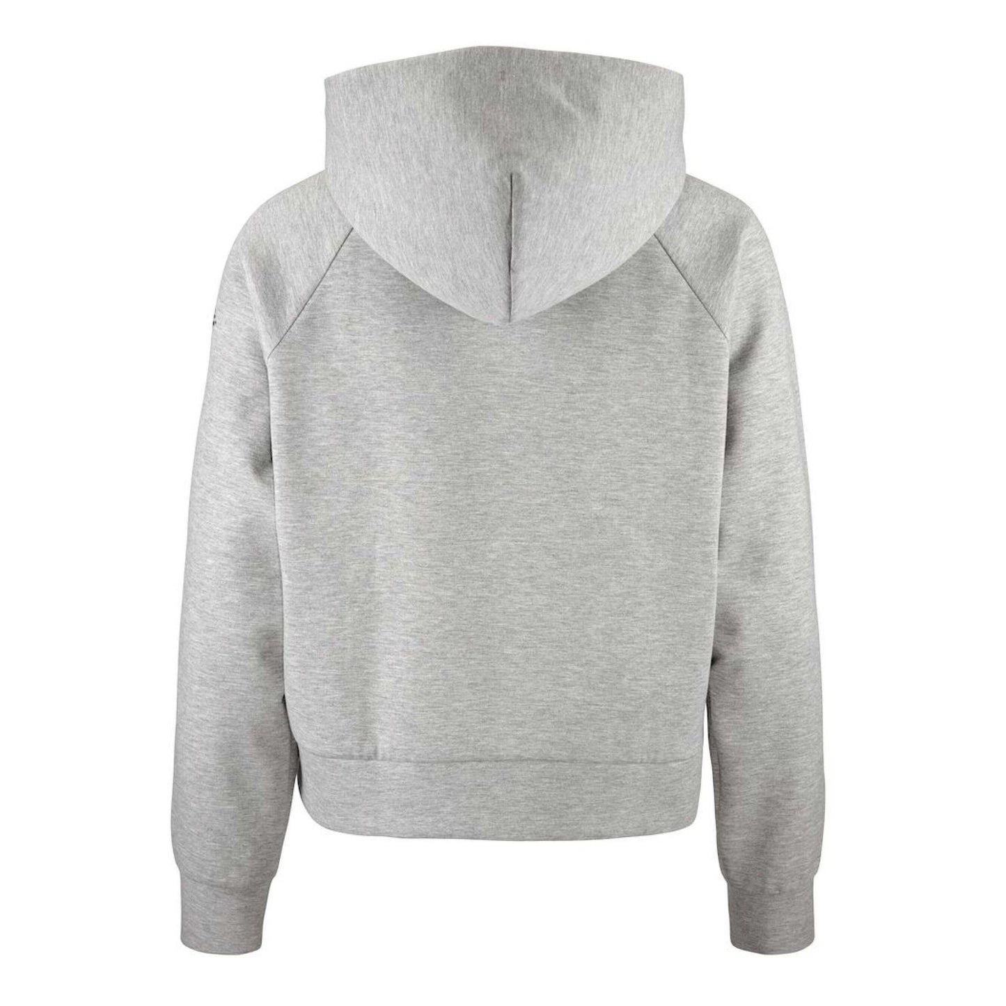 Grey Melange - Back - Craft Womens-Ladies ADV Join Full Zip Hoodie