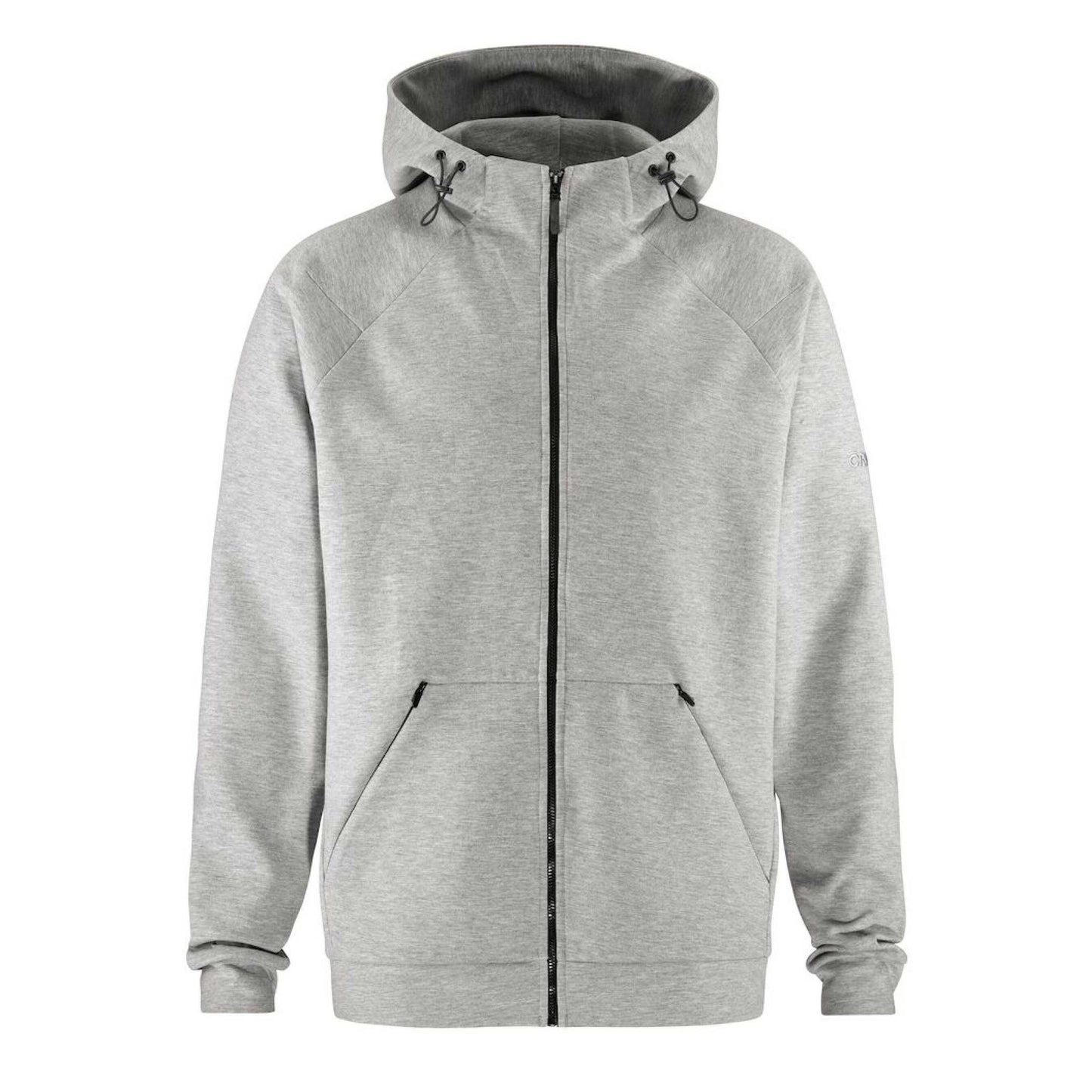 Grey Melange - Front - Craft Mens ADV Join Regular Full Zip Hoodie