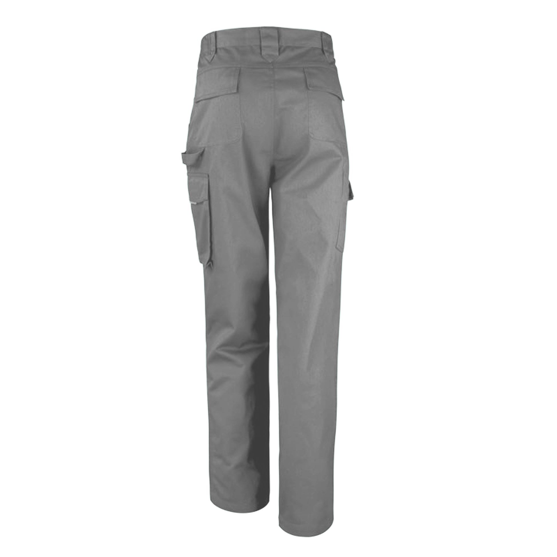 Grey - Back - WORK-GUARD by Result Mens Action Long Trousers