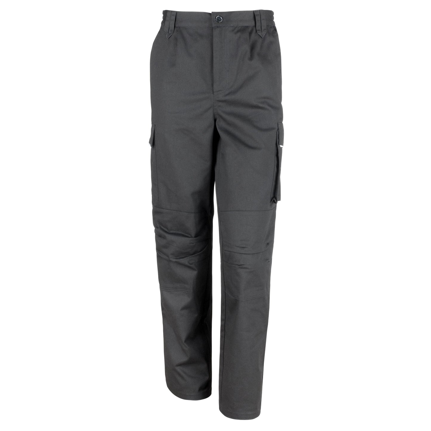 Black - Back - WORK-GUARD by Result Mens Action Long Trousers