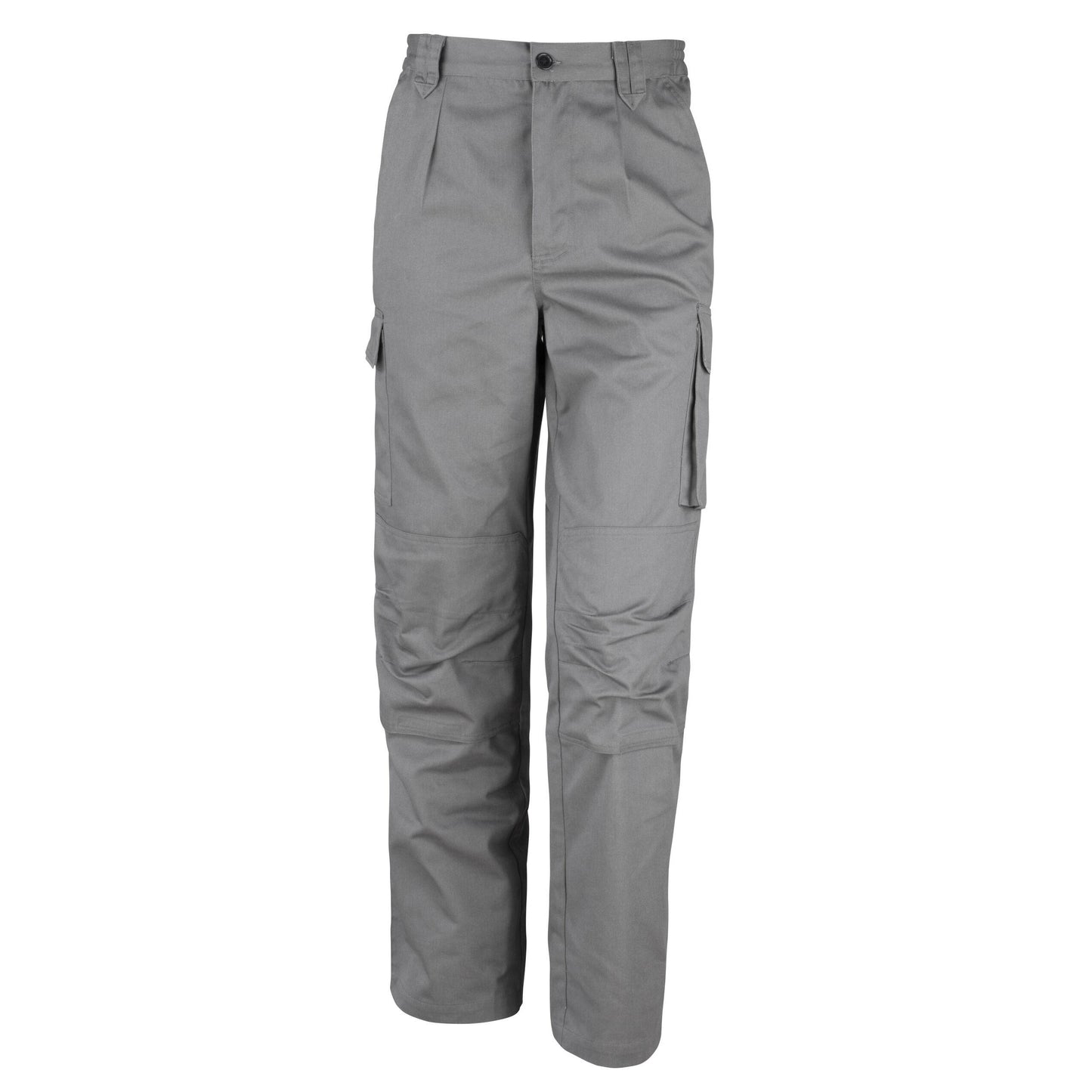Grey - Back - WORK-GUARD by Result Mens Action Long Trousers