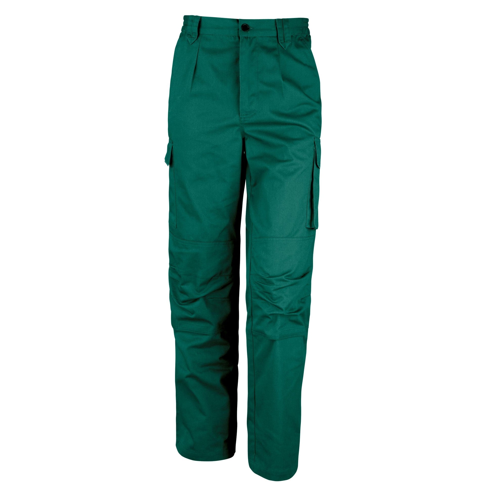Bottle Green - Back - WORK-GUARD by Result Mens Action Long Trousers