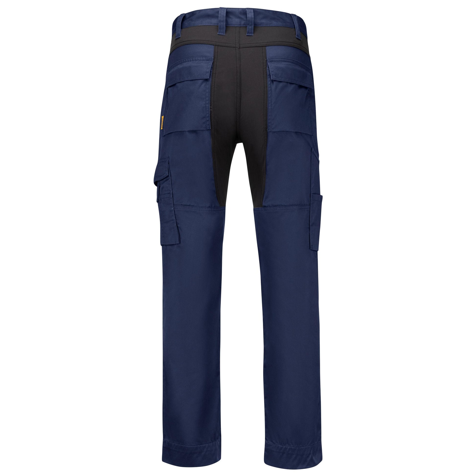Navy-Black - Side - Jobman Mens Service Stretch Trousers