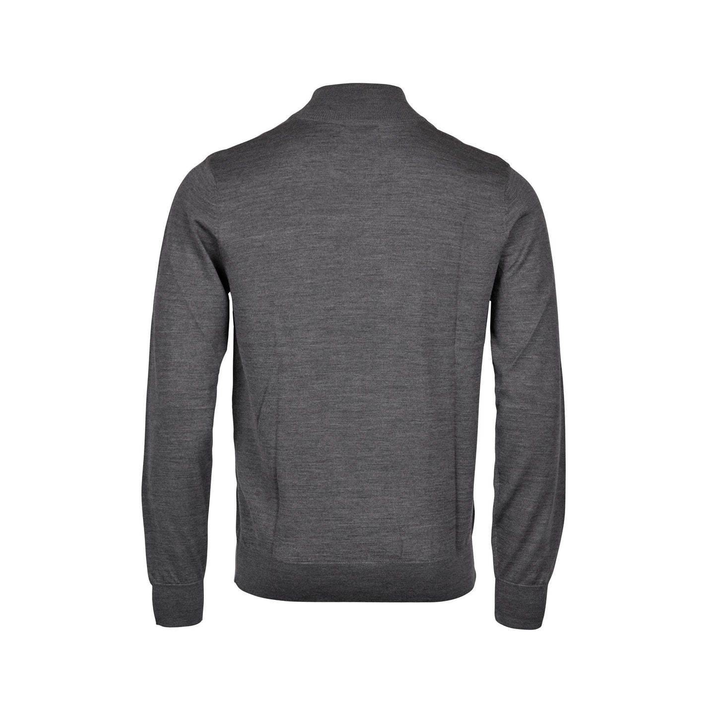 Grey Melange - Front - Tee Jays Mens Half Zip Jumper