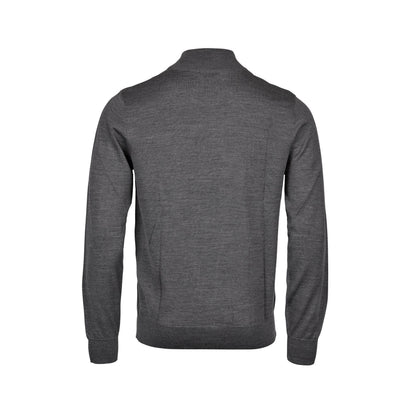 Grey Melange - Front - Tee Jays Mens Half Zip Jumper