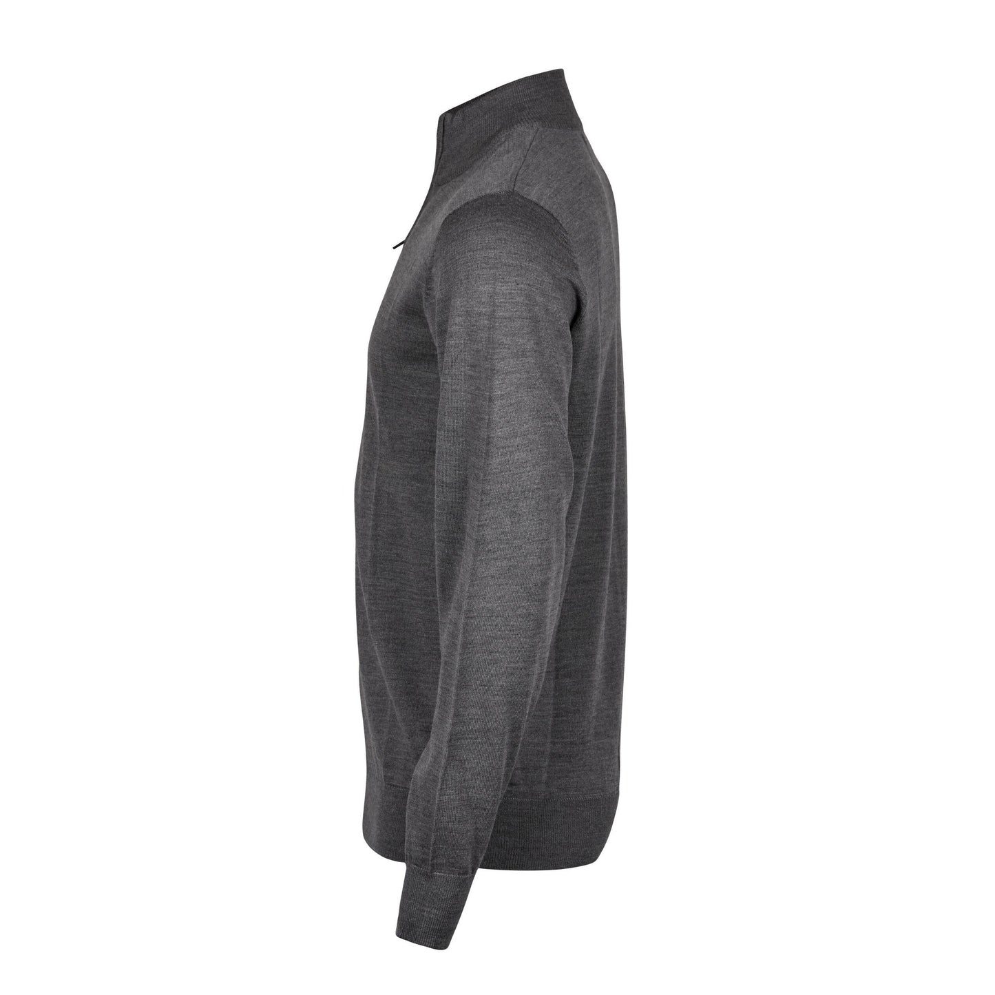 Grey Melange - Side - Tee Jays Mens Half Zip Jumper