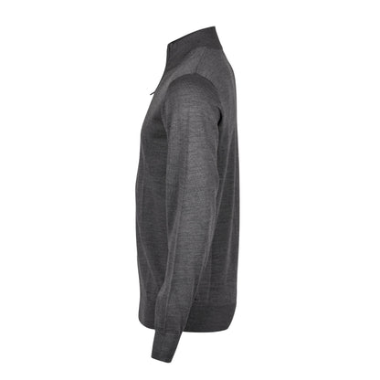 Grey Melange - Side - Tee Jays Mens Half Zip Jumper