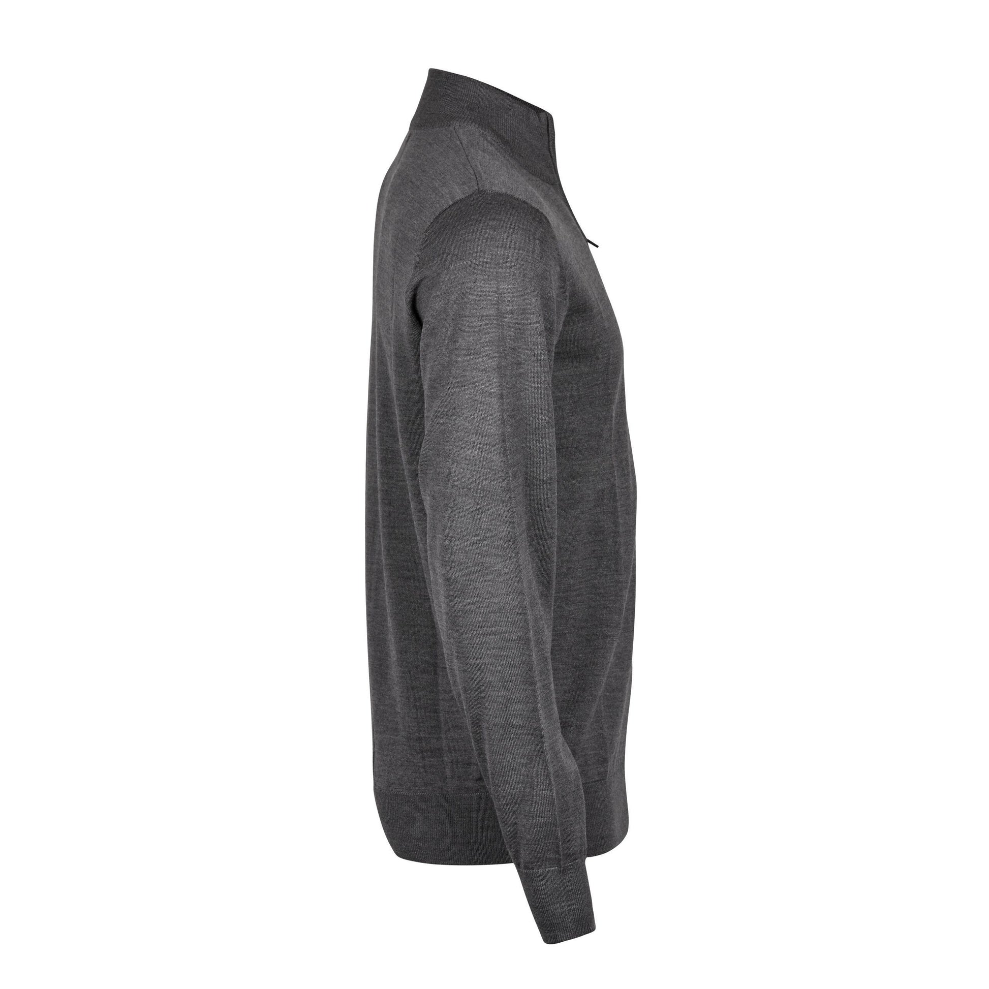 Grey Melange - Lifestyle - Tee Jays Mens Half Zip Jumper