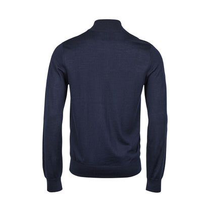 Navy - Front - Tee Jays Mens Half Zip Jumper