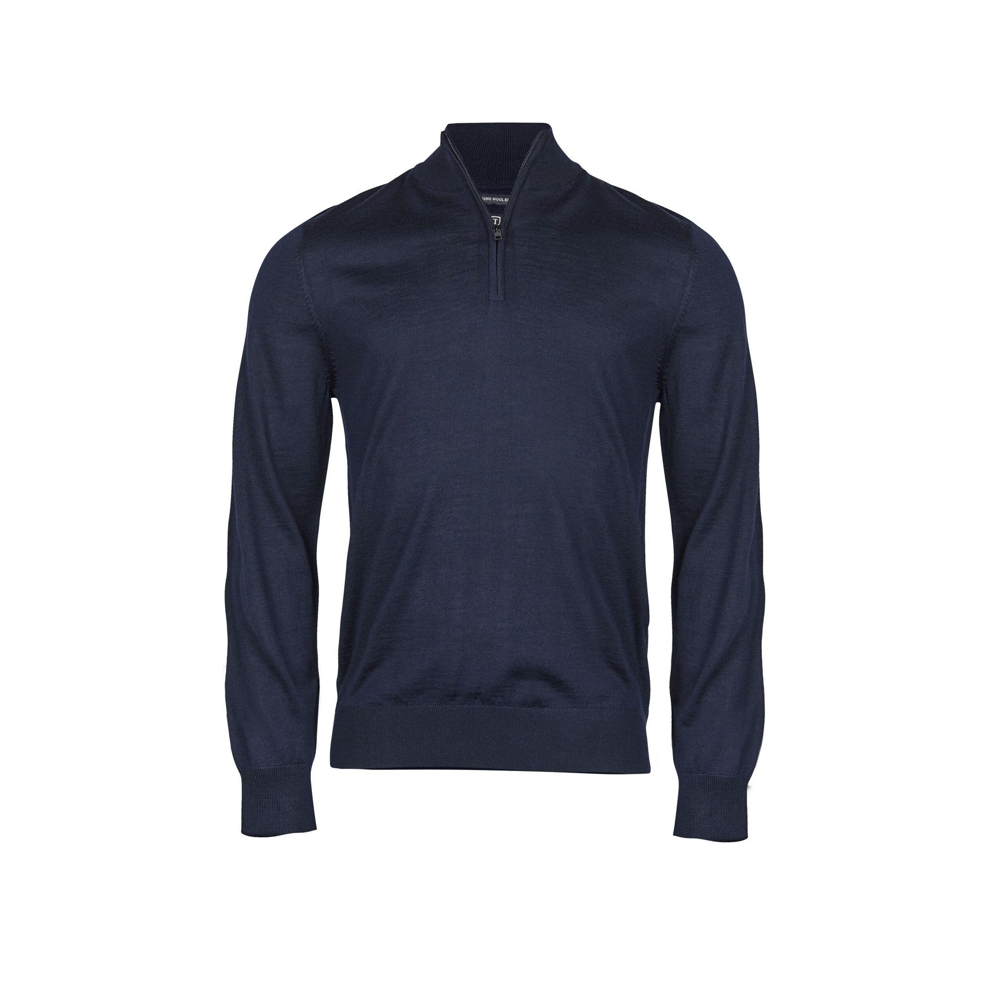 Navy - Back - Tee Jays Mens Half Zip Jumper