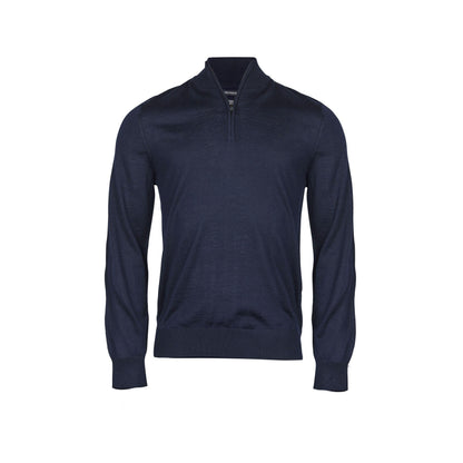 Navy - Back - Tee Jays Mens Half Zip Jumper