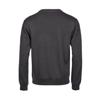 Dark Grey - Back - Tee Jays Mens Ribbed Interlock Crew Neck Sweatshirt