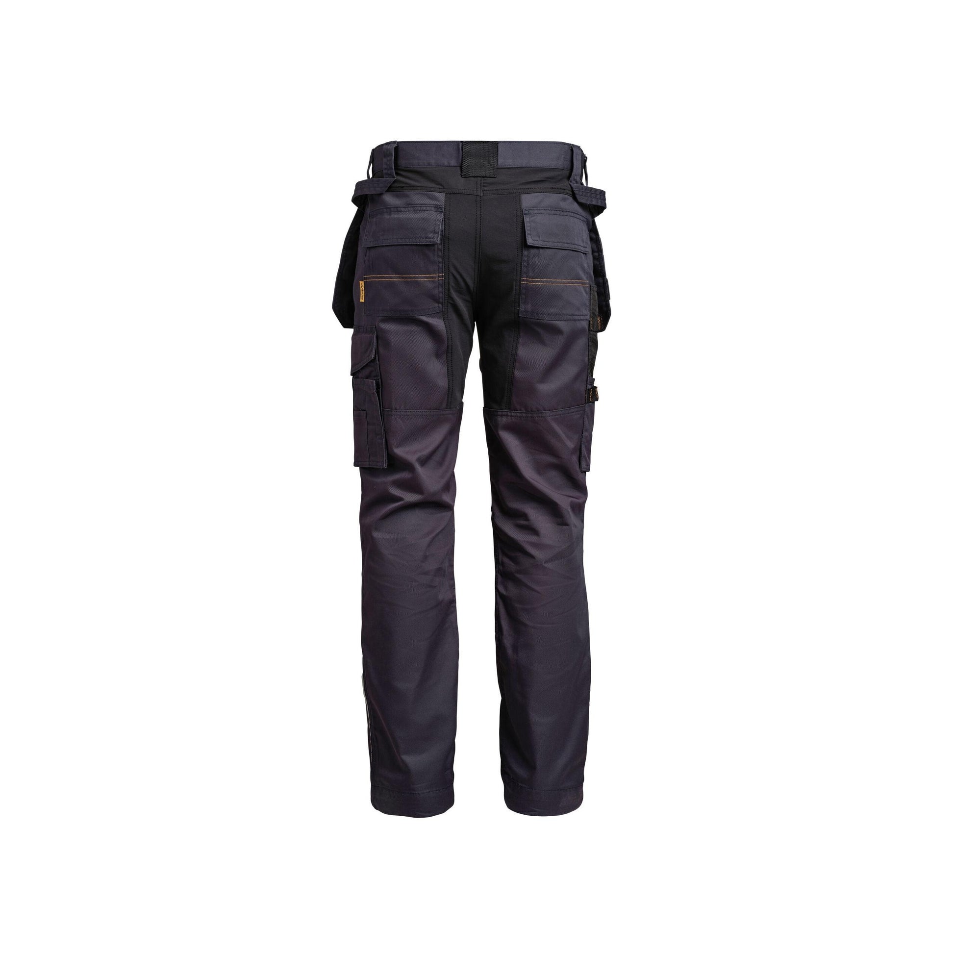 Navy-Black - Side - Jobman Mens Craftsman Stretch Trousers