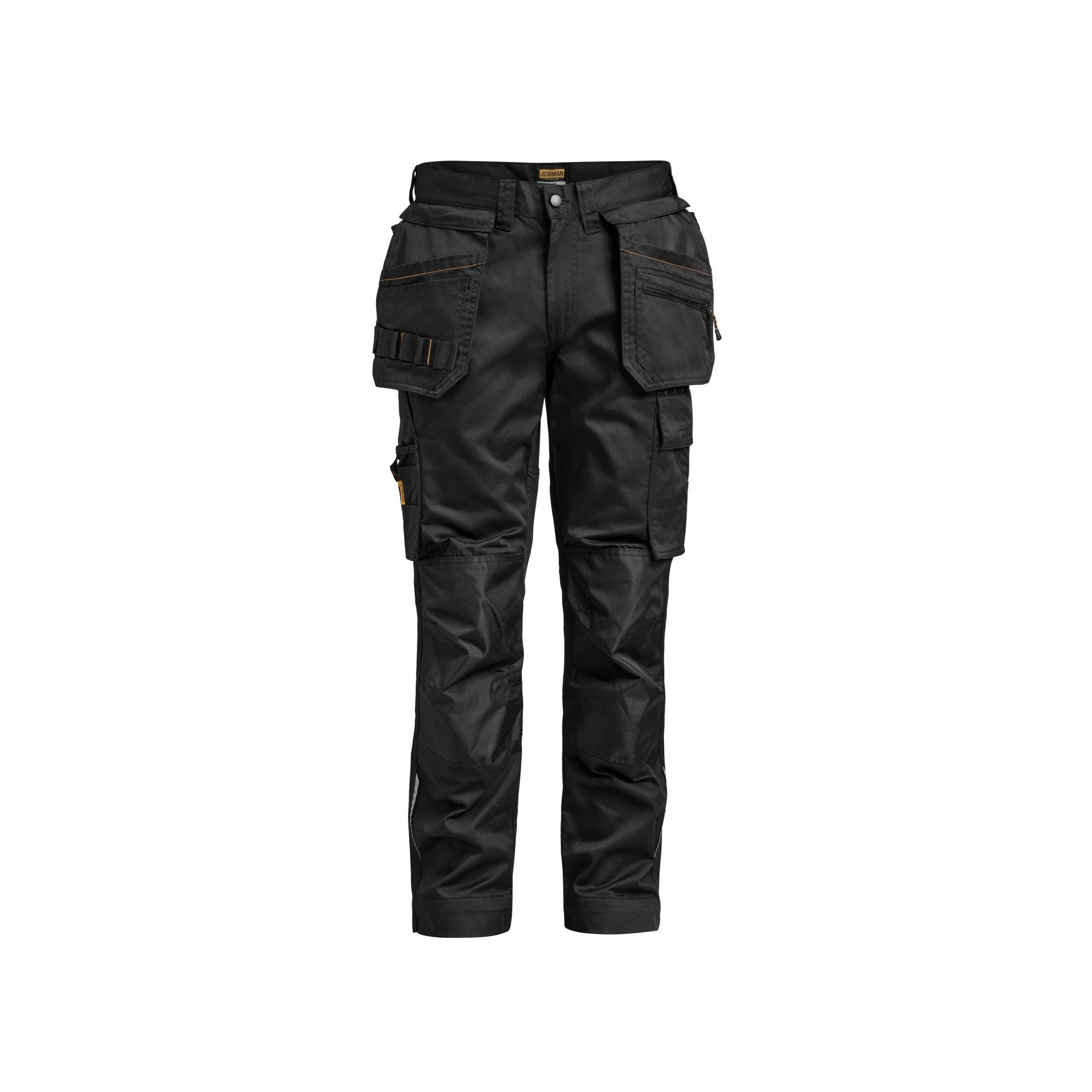 Black - Back - Jobman Mens Craftsman Stretch Trousers