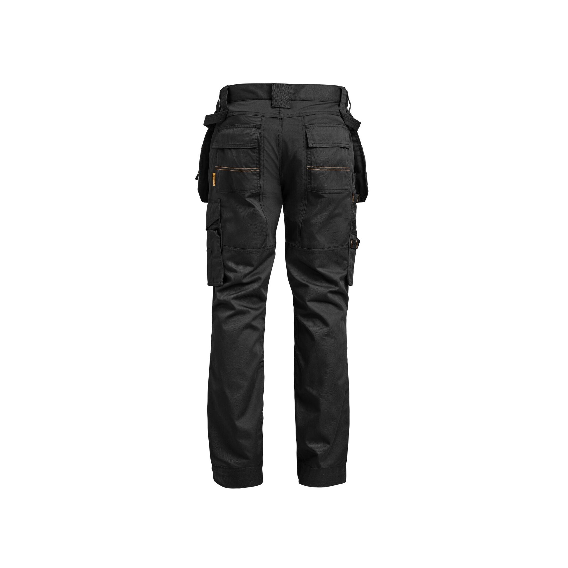 Black - Side - Jobman Mens Craftsman Stretch Trousers