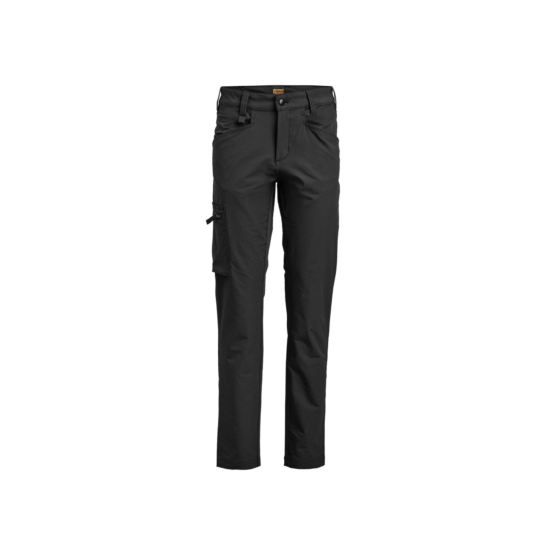 Black - Back - Jobman Womens-Ladies Service Stretch Trousers