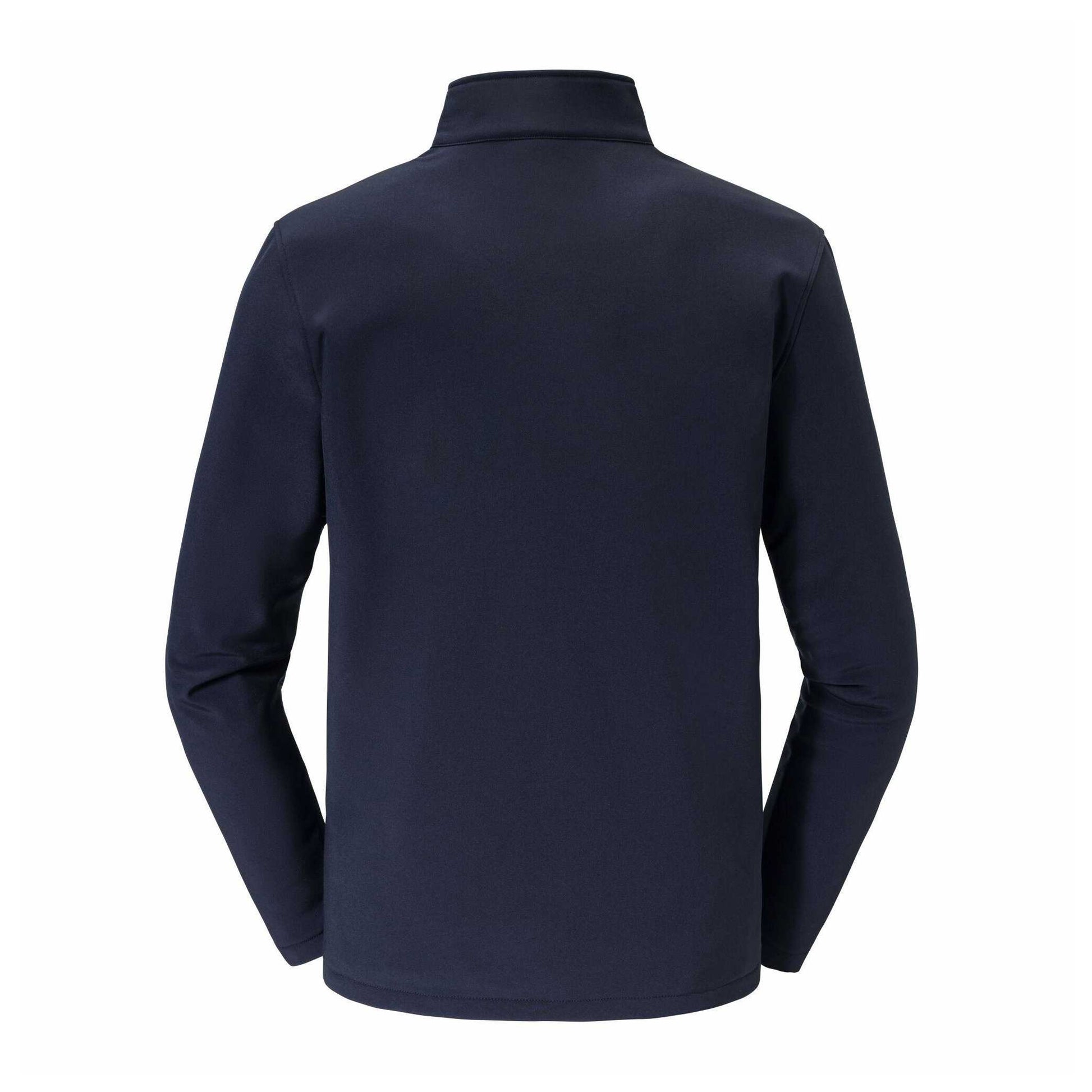 French Navy - Back - Russell Mens Essential Soft Shell Jacket
