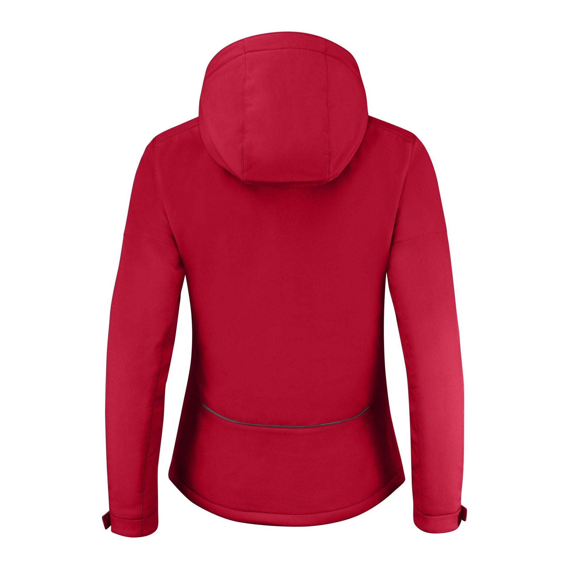 Red - Back - Printer Womens-Ladies Overlanding Soft Shell Jacket