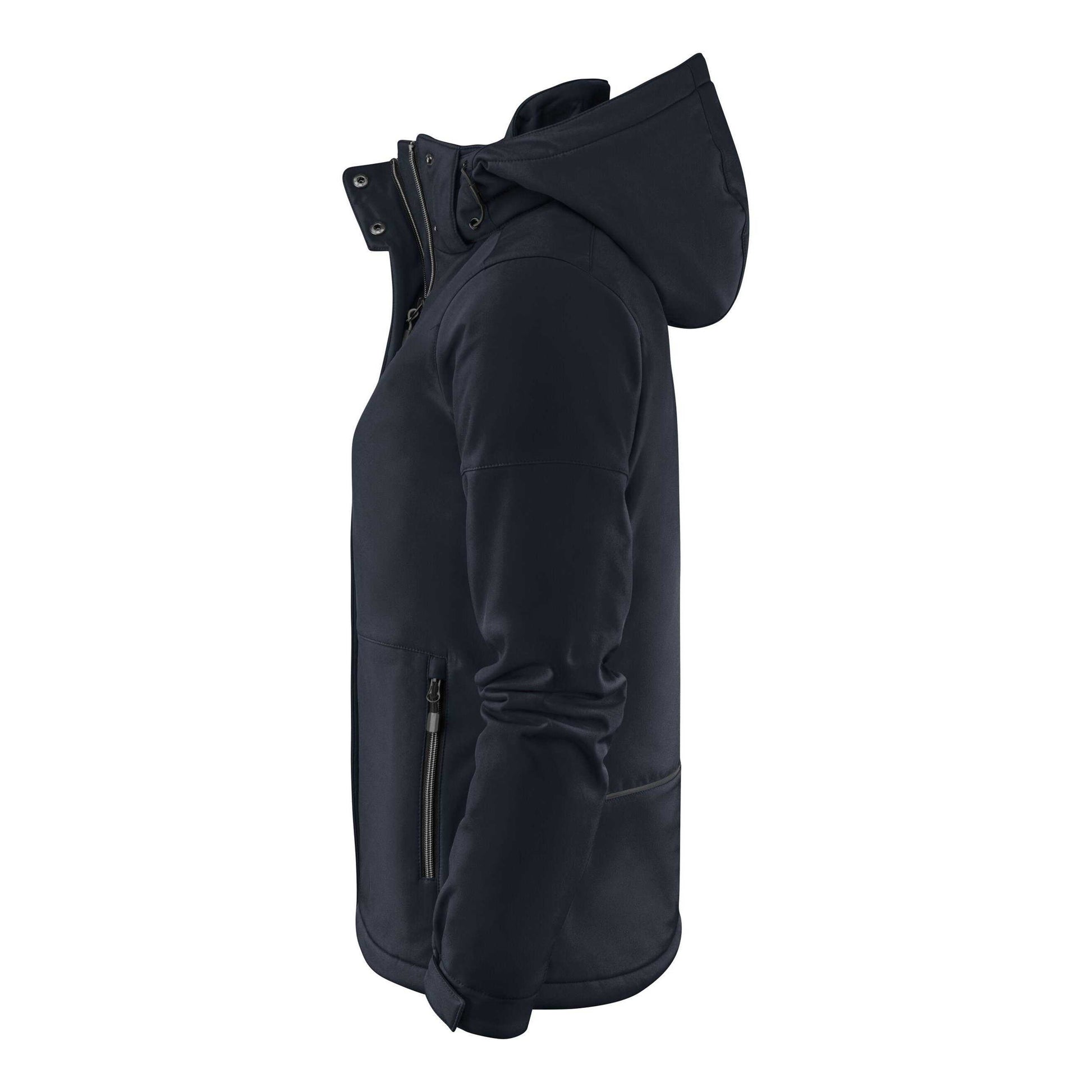 Black - Side - Printer Womens-Ladies Overlanding Soft Shell Jacket