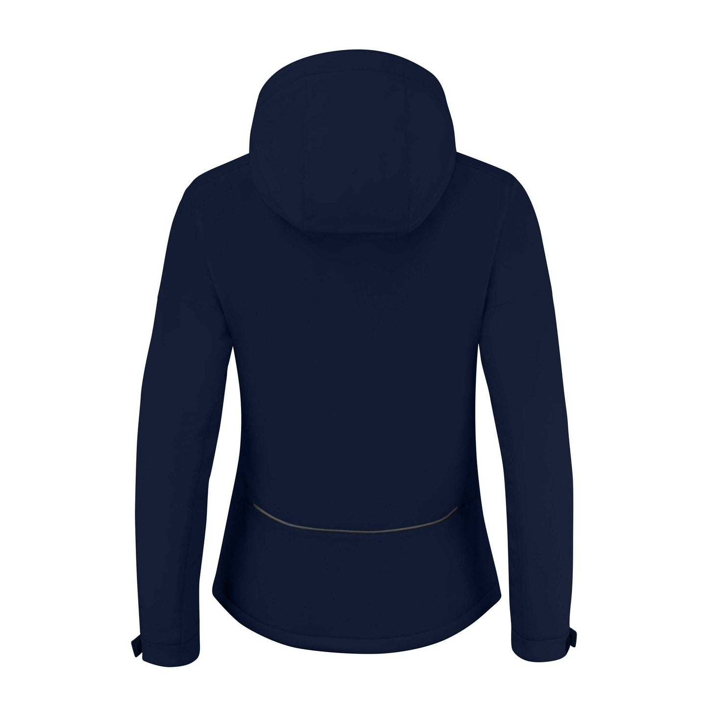 Dark Navy - Back - Printer Womens-Ladies Overlanding Soft Shell Jacket