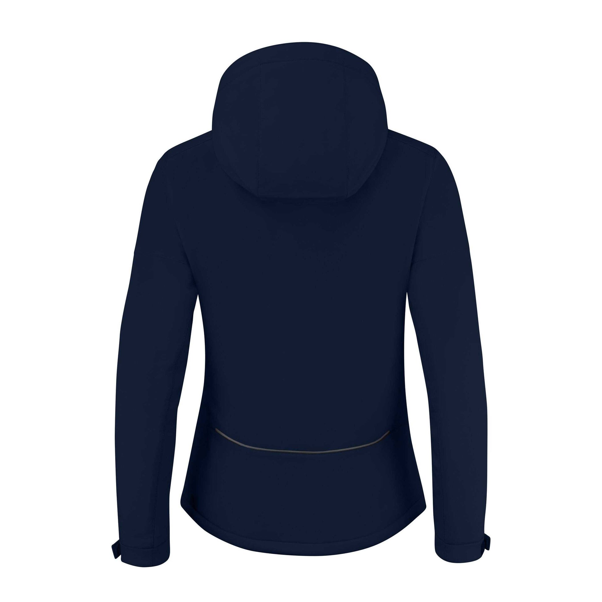 Dark Navy - Back - Printer Womens-Ladies Overlanding Soft Shell Jacket