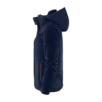 Dark Navy - Side - Printer Womens-Ladies Overlanding Soft Shell Jacket