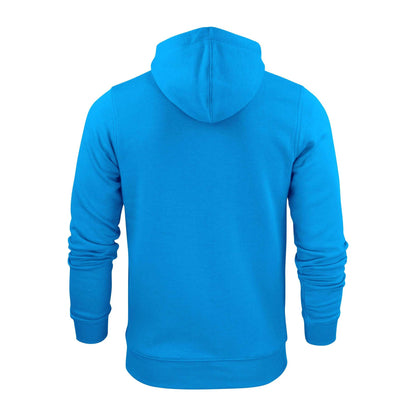 Ocean Blue - Back - Printer Mens Plain Full Zip Hoodie