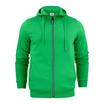 Fresh Green - Front - Printer Mens Plain Full Zip Hoodie