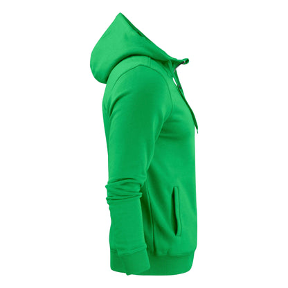 Fresh Green - Side - Printer Mens Plain Full Zip Hoodie