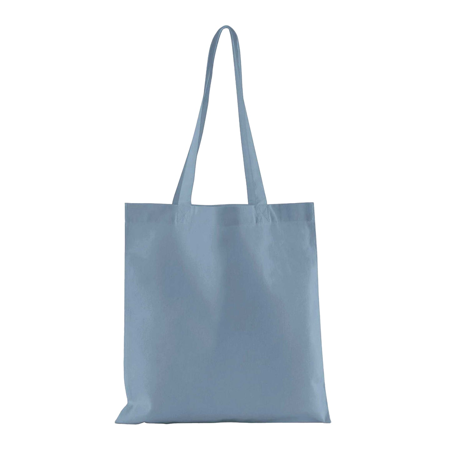 Dusty Blue - Front - Westford Mill Bag For Life Organic Cotton Tote Bag
